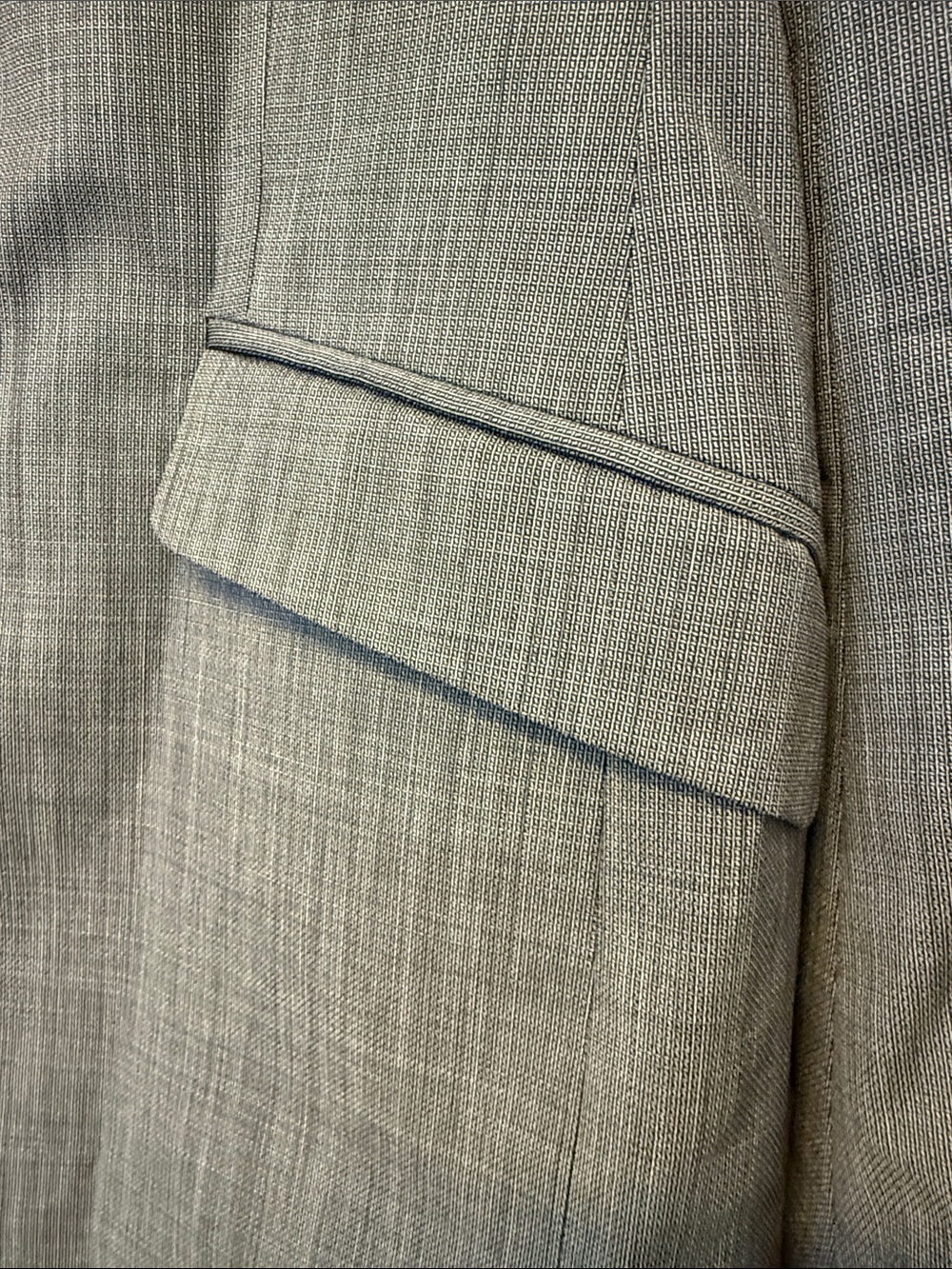 Versace Light Gray Textured Sport Coat Blazer Size: 40 (Italy50)